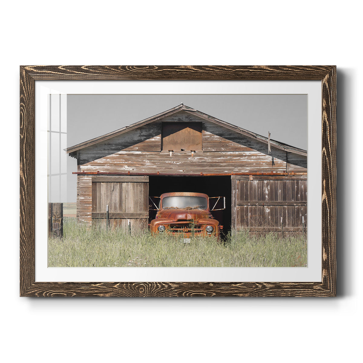 Vintage Ride - Barnwood Framed Art Print