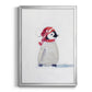 Penguin Play I - Modern Framed Canvas Print