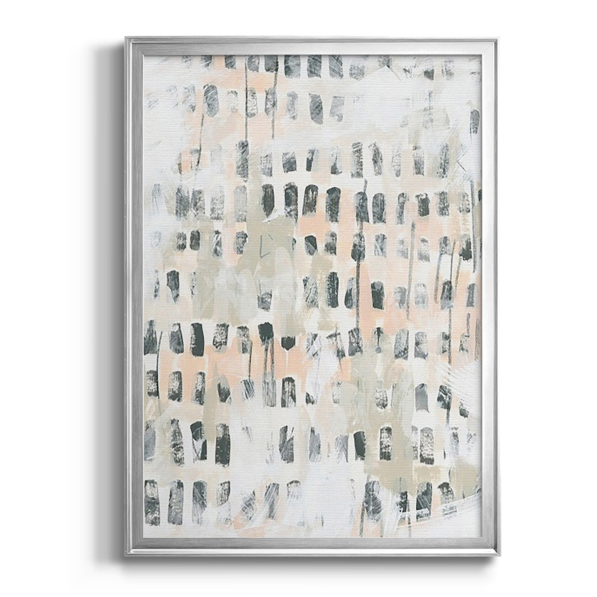 Sand Glyphs III - Modern Framed Canvas Print