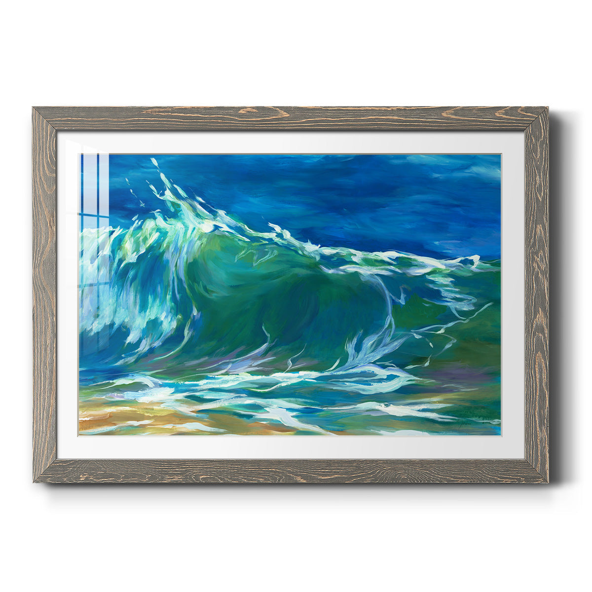 Green Flash - Barnwood Framed Art Print