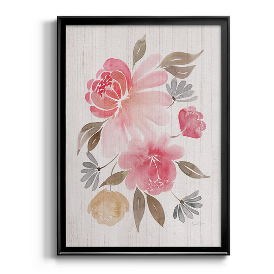 Loose Peonies II - Modern Framed Canvas Print
