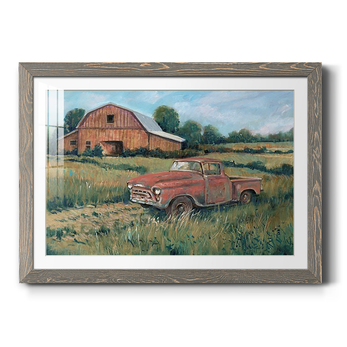 Rusting Away I - Barnwood Framed Art Print