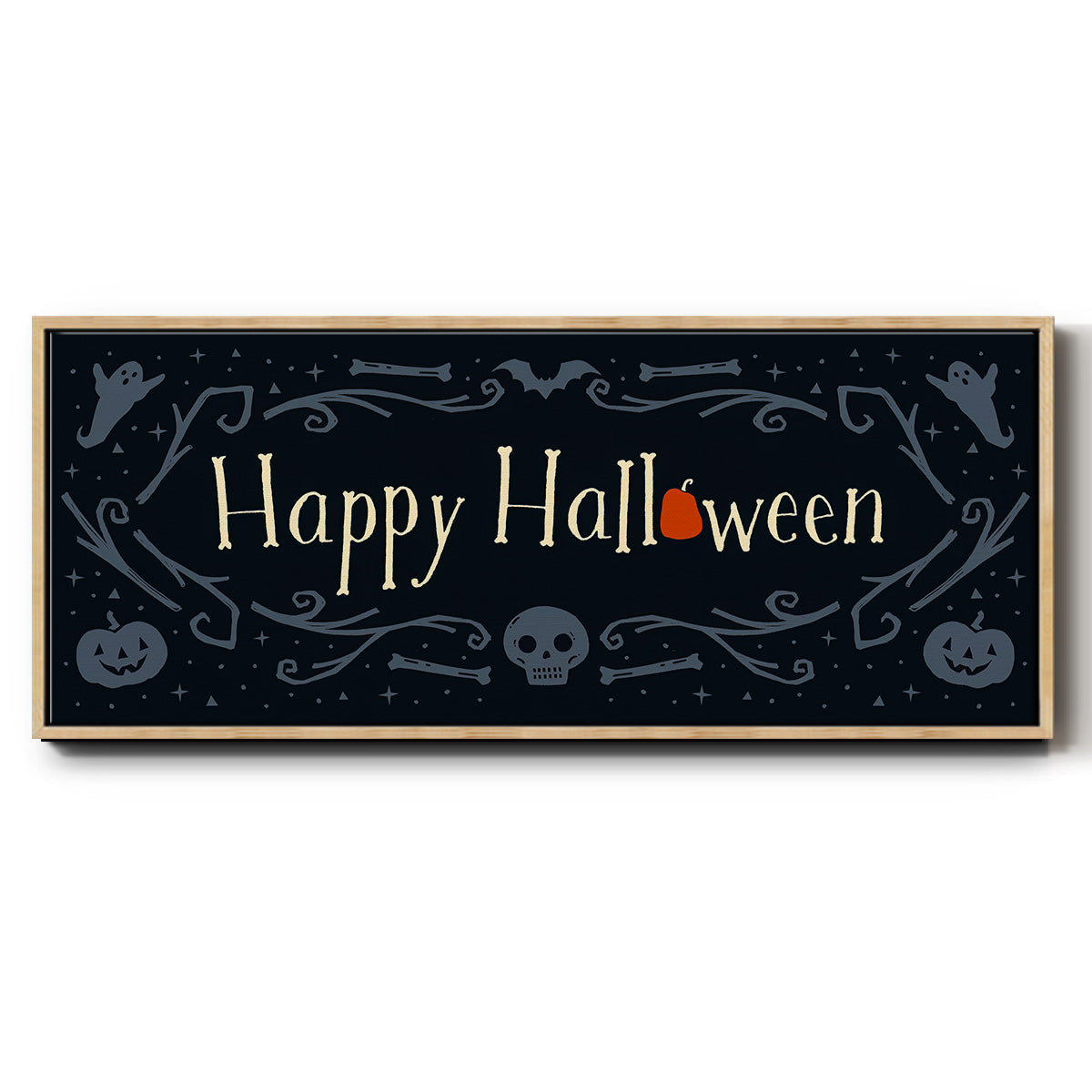 Skeleton Crew Collection D - Floater Framed Canvas Print