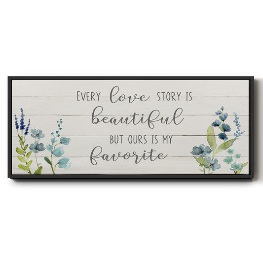 Love Story - Floater Framed Canvas Print