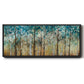 Sunlit Birch Grove - Floater Framed Canvas Print