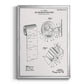 Toilet Paper Patent III - Modern Framed Canvas Print