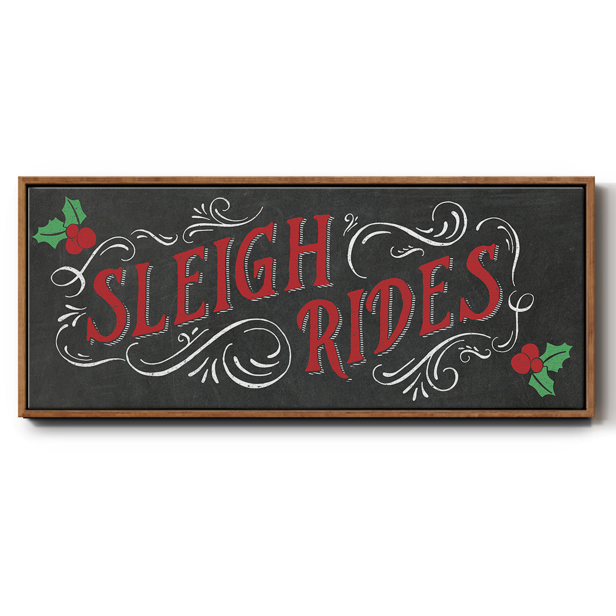 Sleigh Rides - Floater Framed Canvas Print