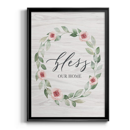 Bless Our Home - Modern Framed Canvas Print