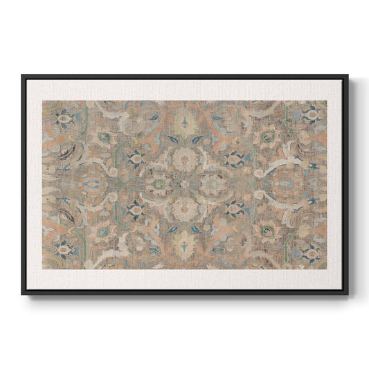 Vintage Abstract Print II - Floater Framed Canvas Print