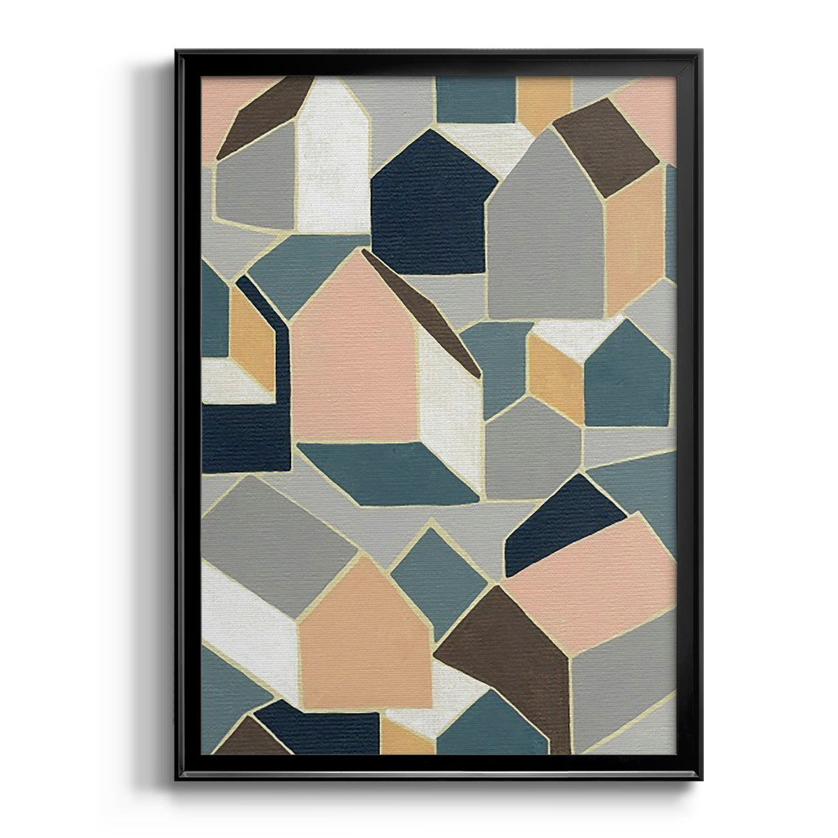 Dream House II - Modern Framed Canvas Print
