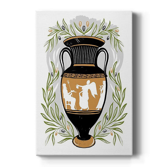 Greek Vases II Premium Gallery Wrapped Canvas - Ready to Hang