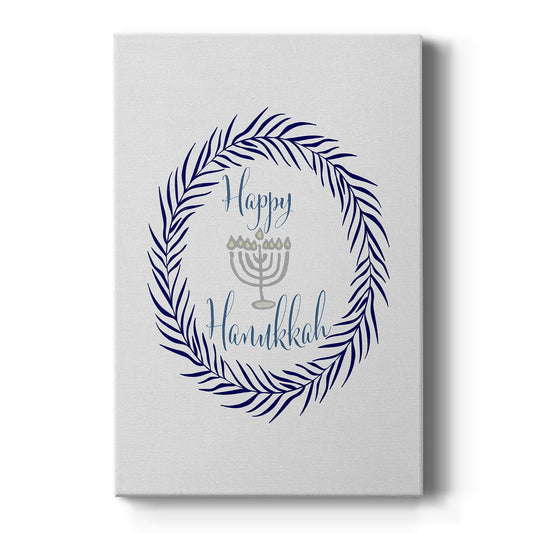 Hanukkah Wreath Premium Gallery Wrapped Canvas - Ready to Hang