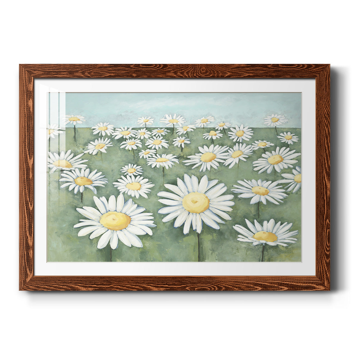 Field of Flowers - Barnwood Framed Art Print