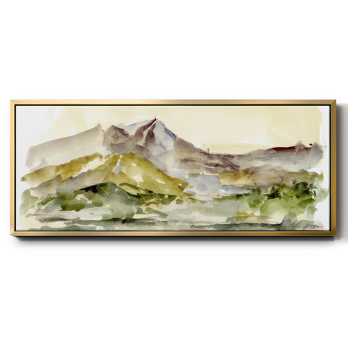 Plum Ridge I - Floater Framed Canvas Print