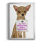 Love and Chihuahua - Modern Framed Canvas Print