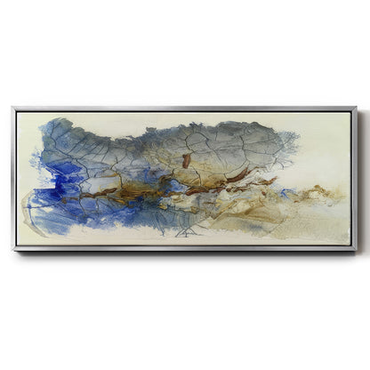 Golden Cleft I - Floater Framed Canvas Print