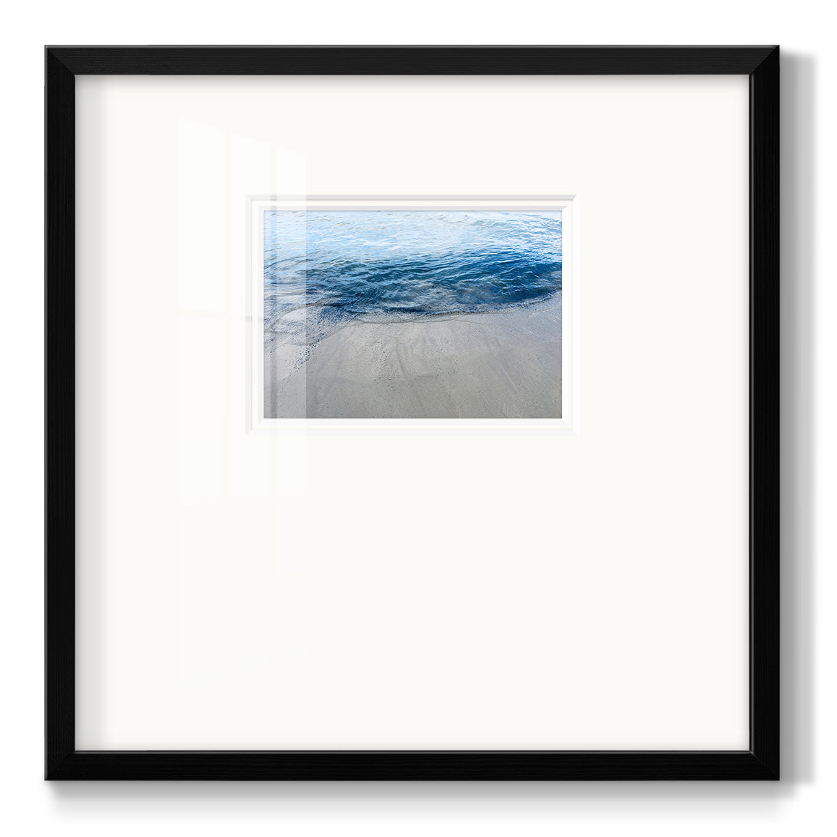 Aegean Blue Water - Double Matboard Framed Print