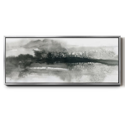 Dramatic Setting - Floater Framed Canvas Print