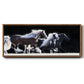 Horse Motion X - Floater Framed Canvas Print