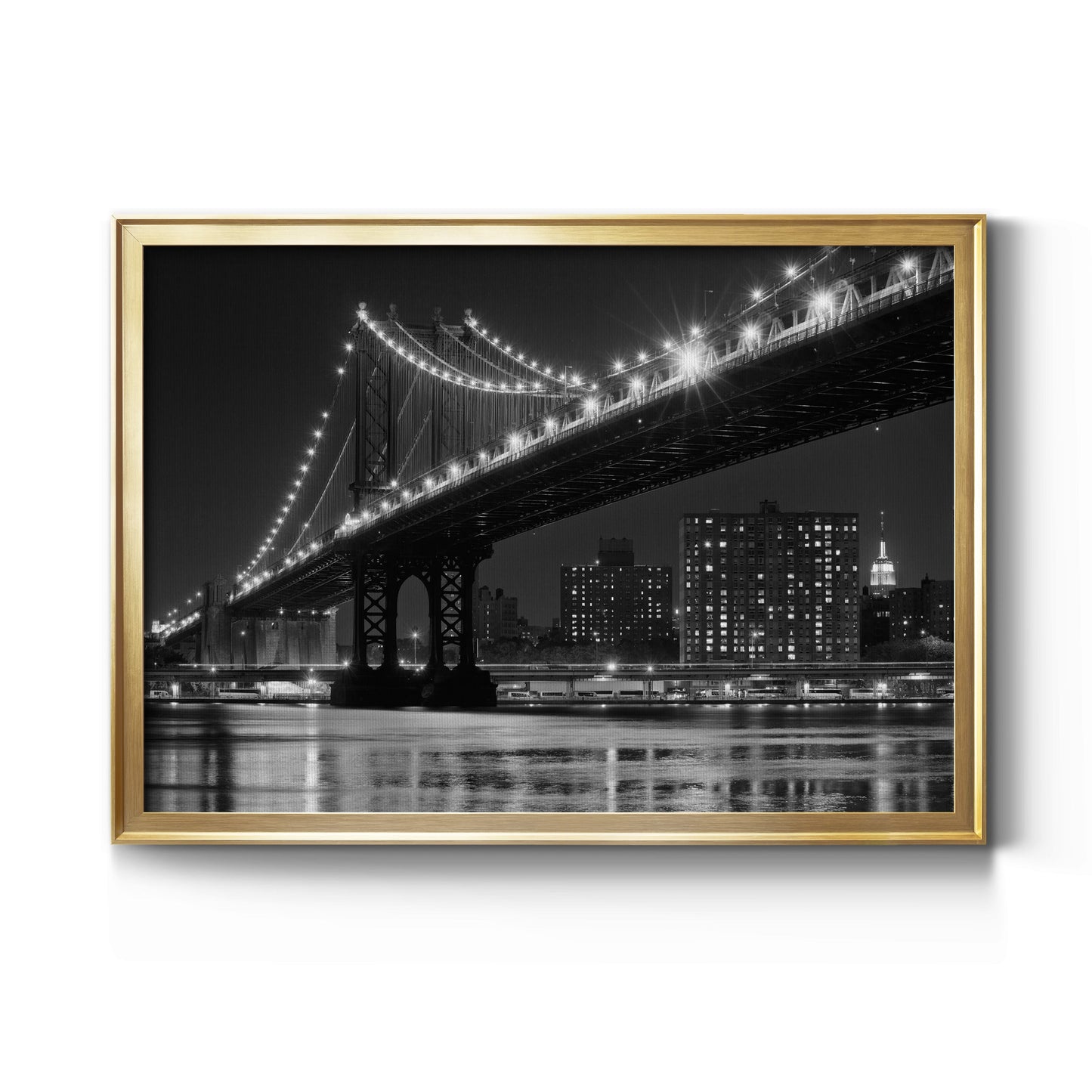 East River Lights Premium Classic Framed Canvas - Ready to Hang