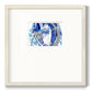 Blue Flow Premium Framed Print Double Matboard