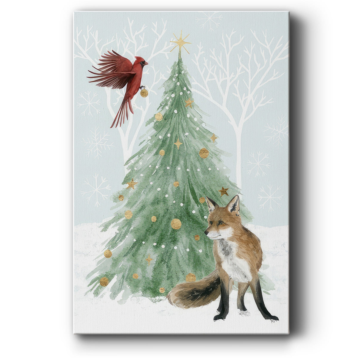 Christmas in the Forest Collection B - Gallery Wrapped Canvas