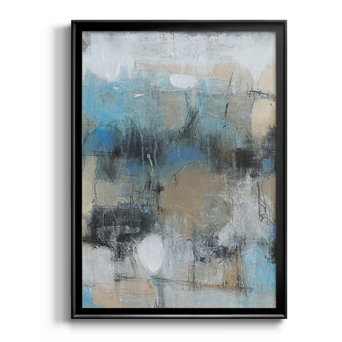 In the Moment I - Modern Framed Canvas Print