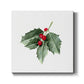 Christmas Holly II-Premium Gallery Wrapped Canvas - Ready to Hang