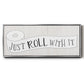 Just Roll - Floater Framed Canvas Print