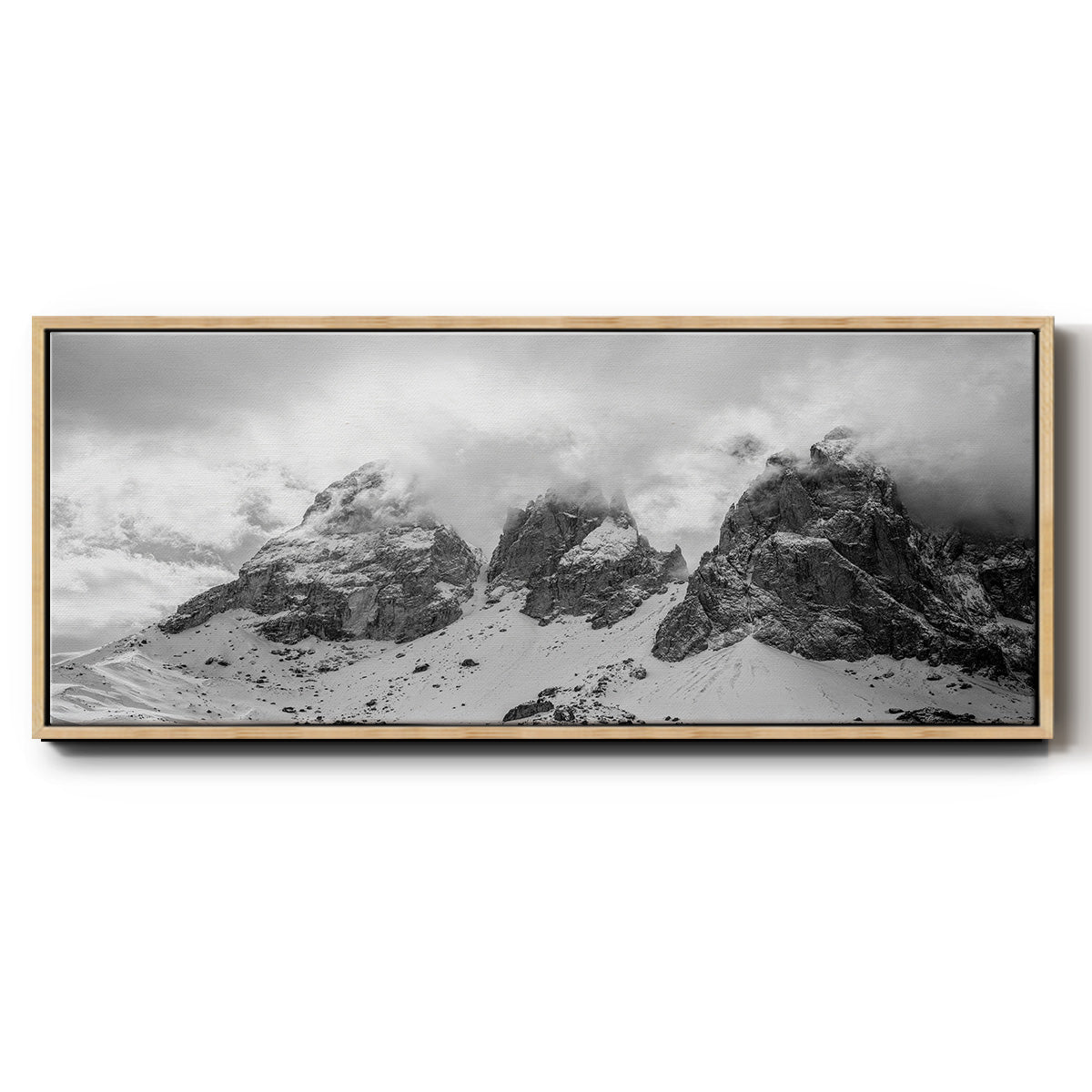 Dolomites - Floater Framed Canvas Print