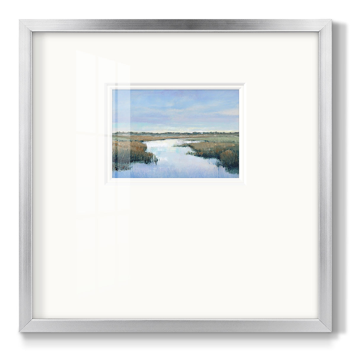Coastal Plains II - Double Matboard Framed Print