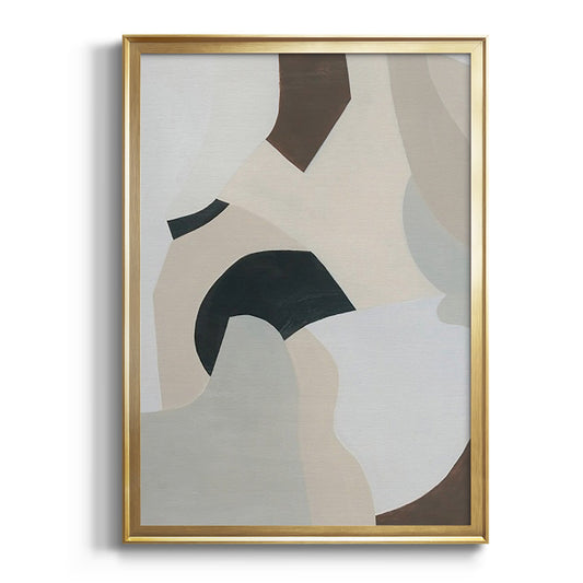 Shifting Neutrals I - Modern Framed Canvas Print