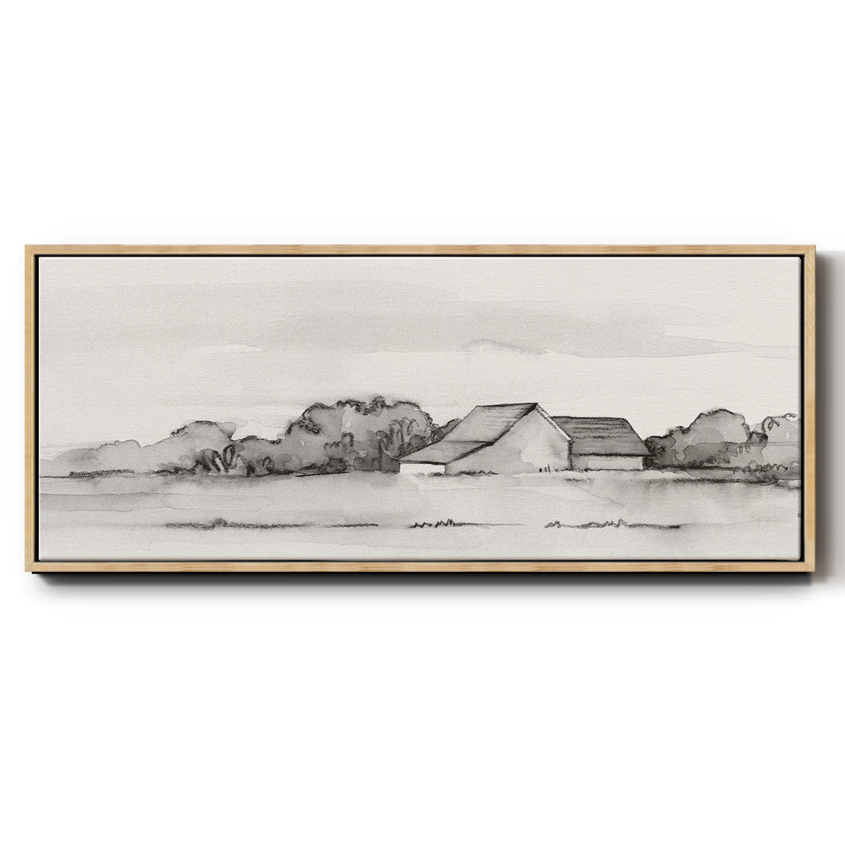 Wyeth Barn II - Floater Framed Canvas Print