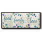 Food Family Love - Floater Framed Canvas Print