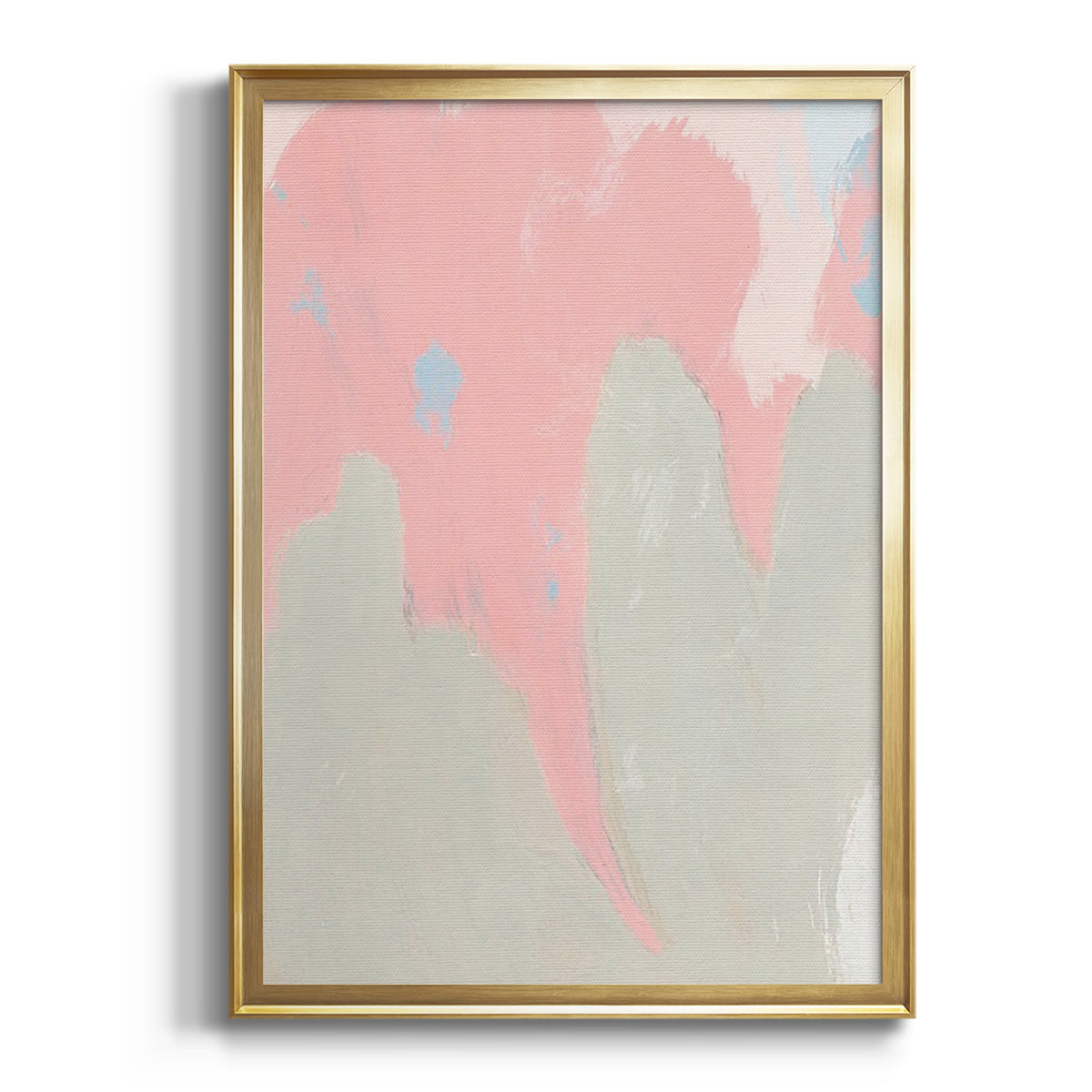 Blushing Abstract IV - Modern Framed Canvas Print