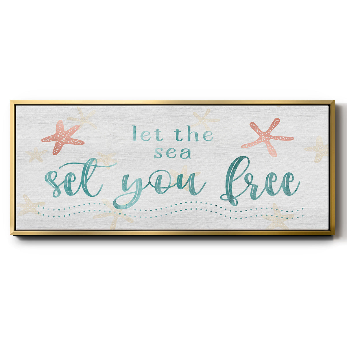 Sea Free - Floater Framed Canvas Print
