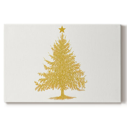 Gilded Mistletoe at Dusk - Canvas Art Print