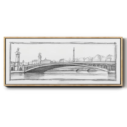 Pont Alexandre III - Floater Framed Canvas Print
