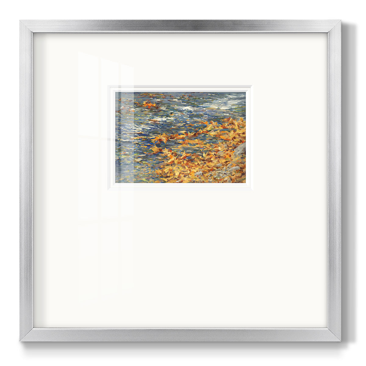 Autumn Creek - Double Matboard Framed Print