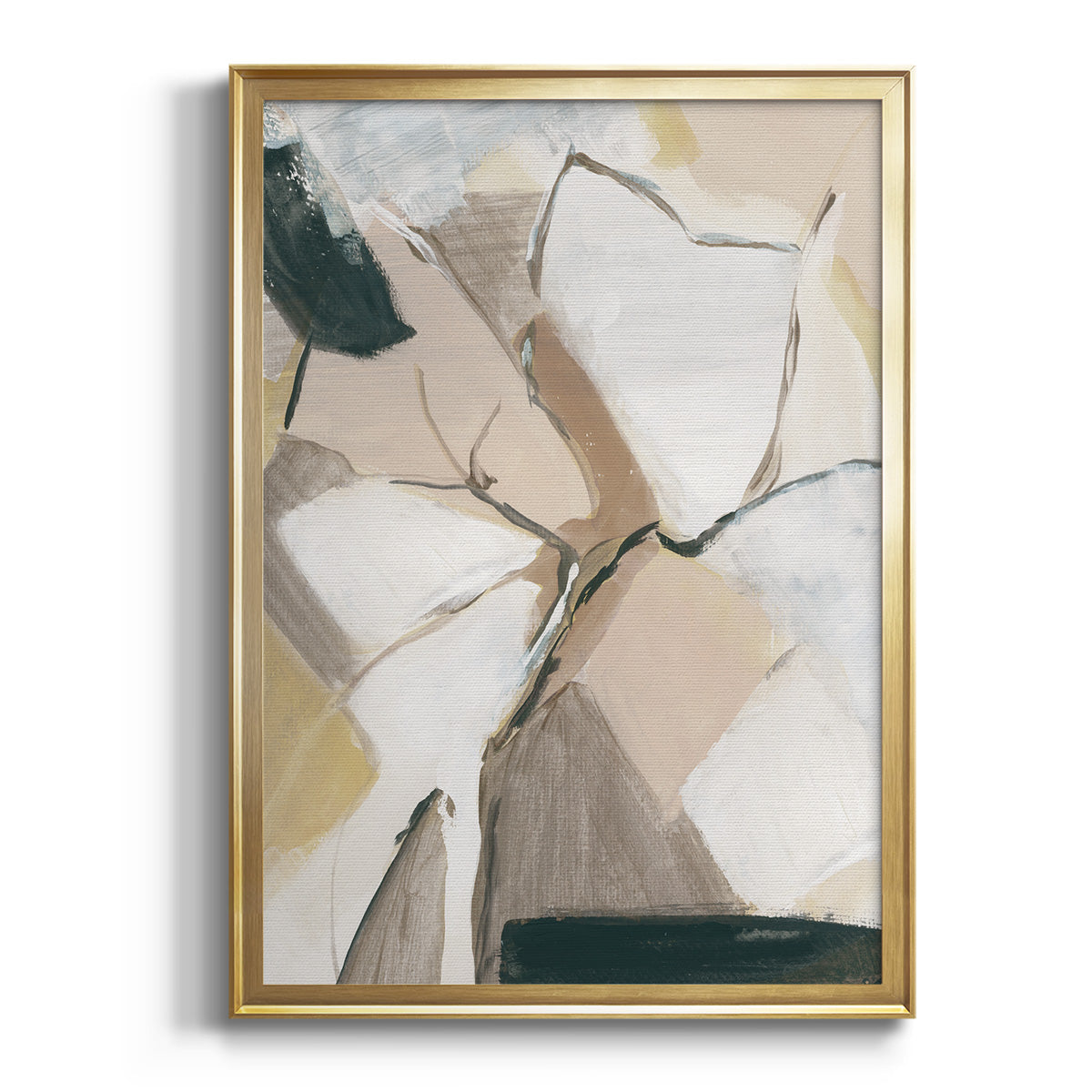 Marble Lines I - Modern Framed Canvas Print