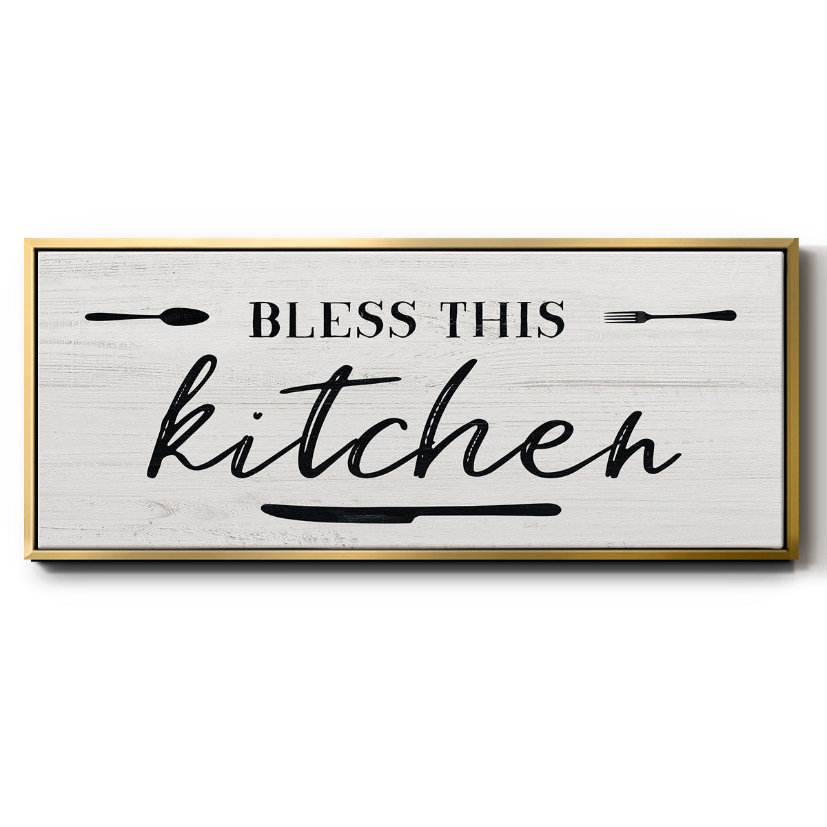 Bless this Kitchen - Floater Framed Canvas Print