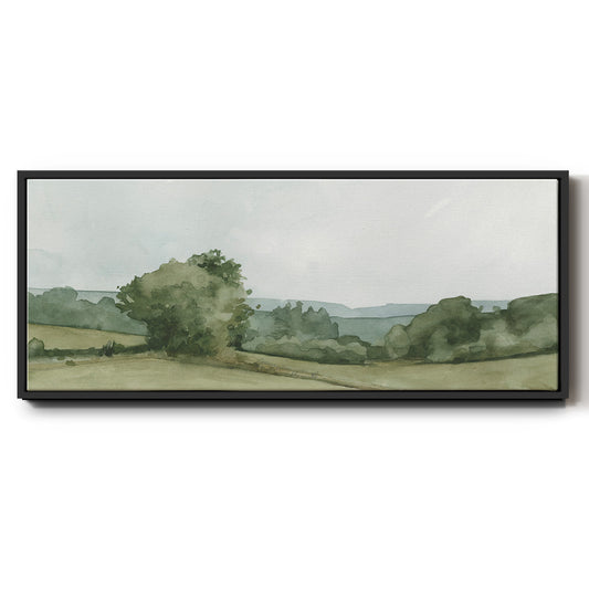 Vintage Landscape Sketch I - Floater Framed Canvas Print