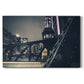 Chicago River at Night IV - Gallery Wrapped Canvas