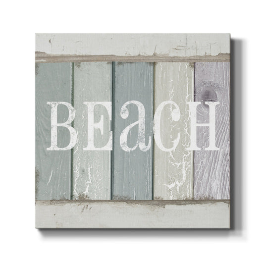 Beach Sign IV - Canvas Art Print