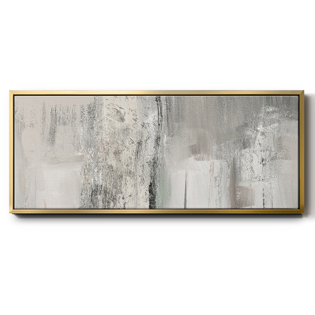 Glittering Shoreline - Floater Framed Canvas Print