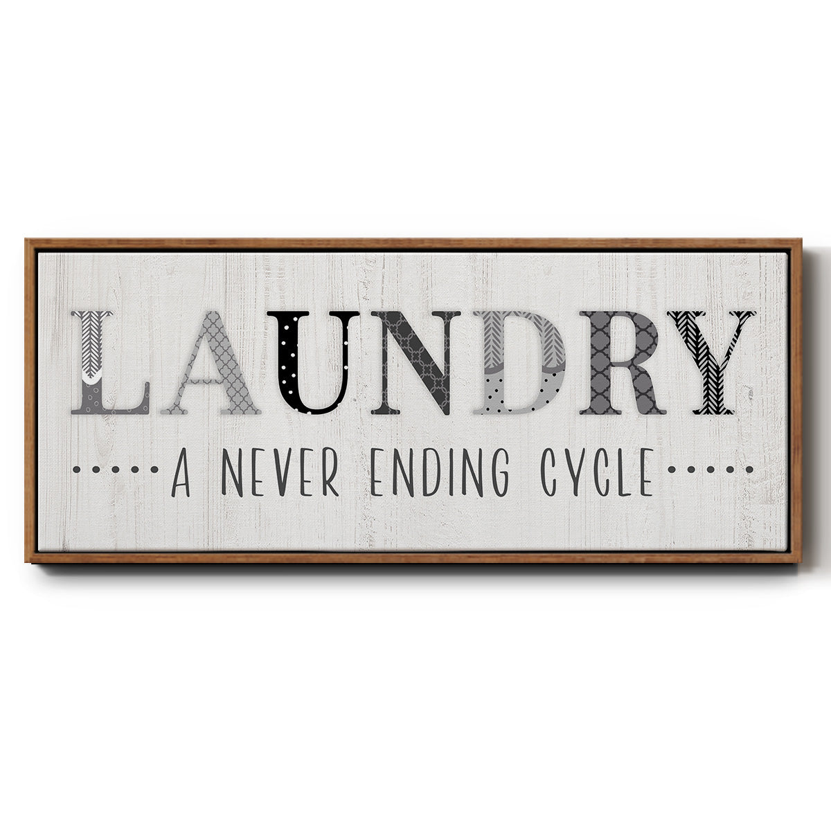 Never Ending - Floater Framed Canvas Print