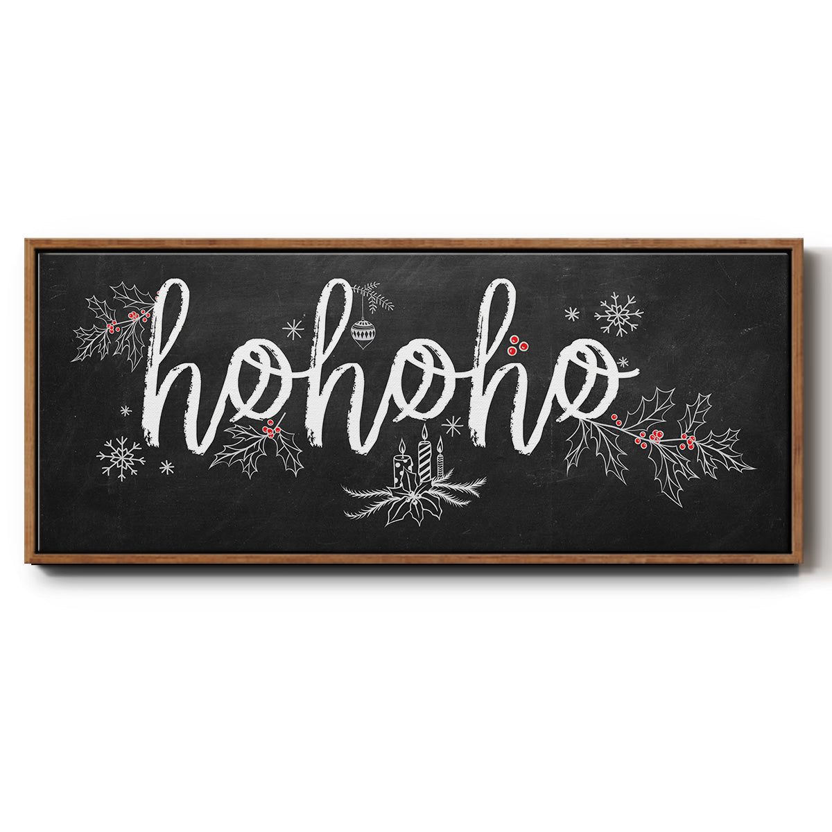 Ho Ho Ho - Floater Framed Canvas Print