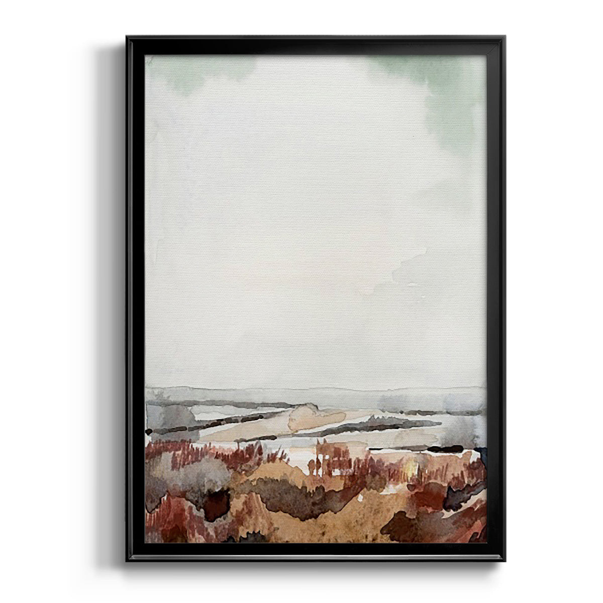 Coastal Inlet Study I - Modern Framed Canvas Print