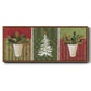 Holiday Greenery - Floater Framed Canvas Print