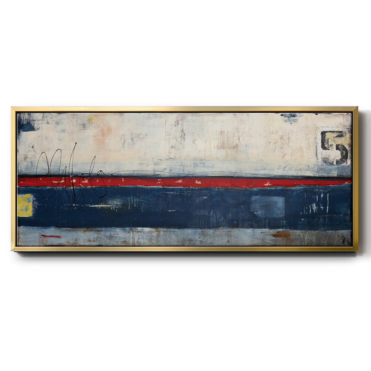 Dock 5 - Floater Framed Canvas Print